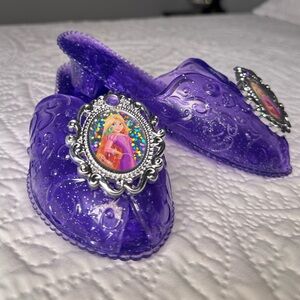 Purple Glitter Princess Shoes